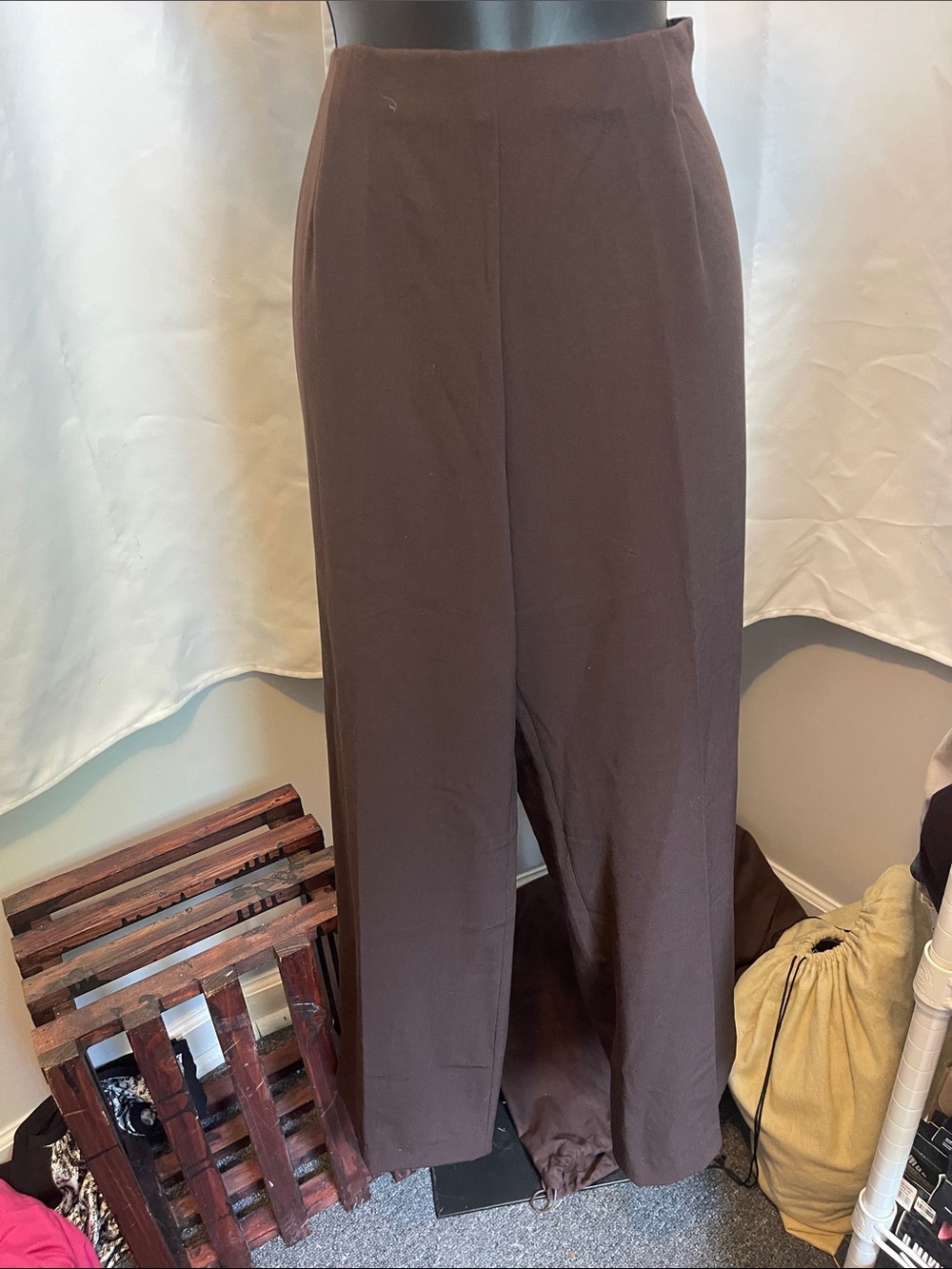 Coldwater Creek Chocolate Brown Wide-Leg Trousers